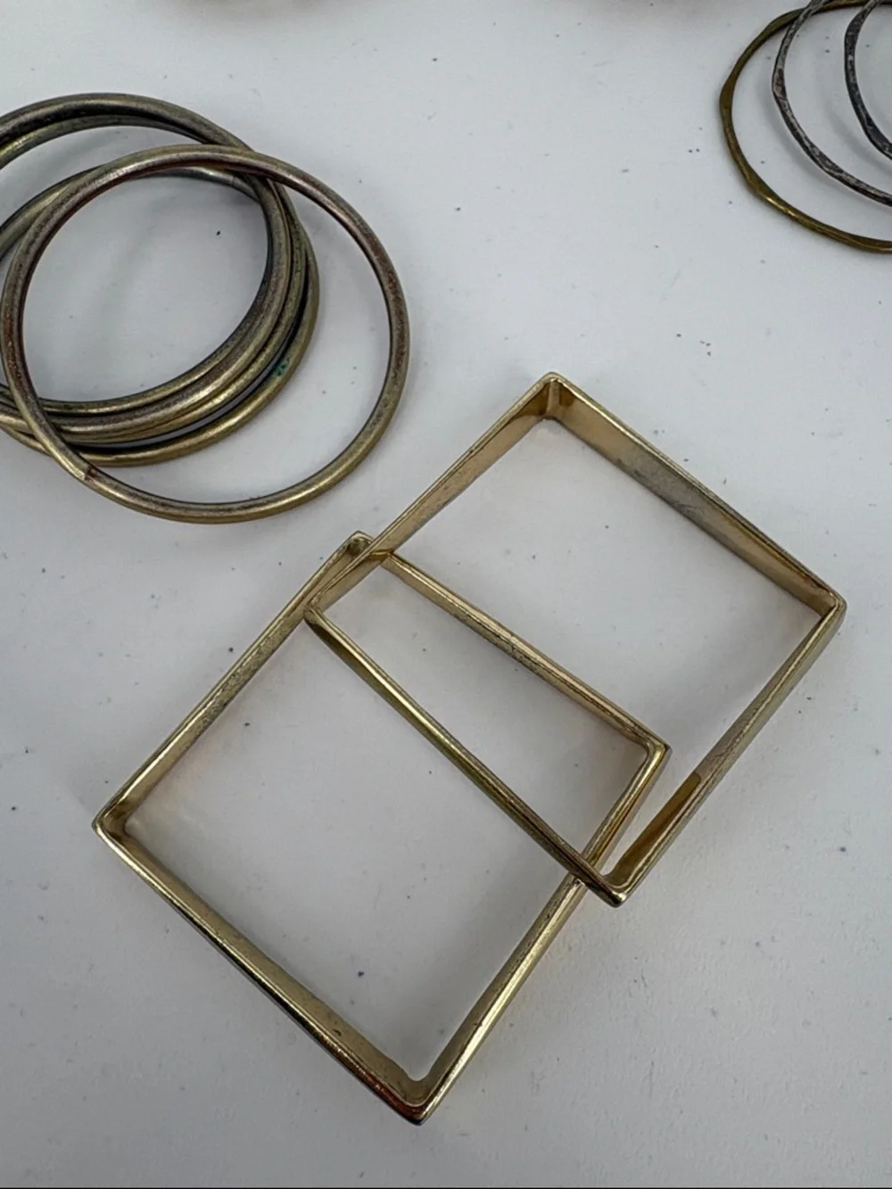🐯 LOT: Mixed Metal and Enamel Floral Bracelet and Bangle Set etc